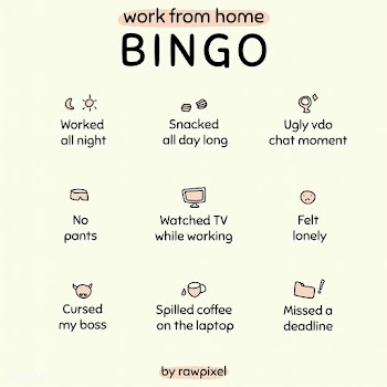 Work from home social media story bingo challenge | Free  vector - 2315195