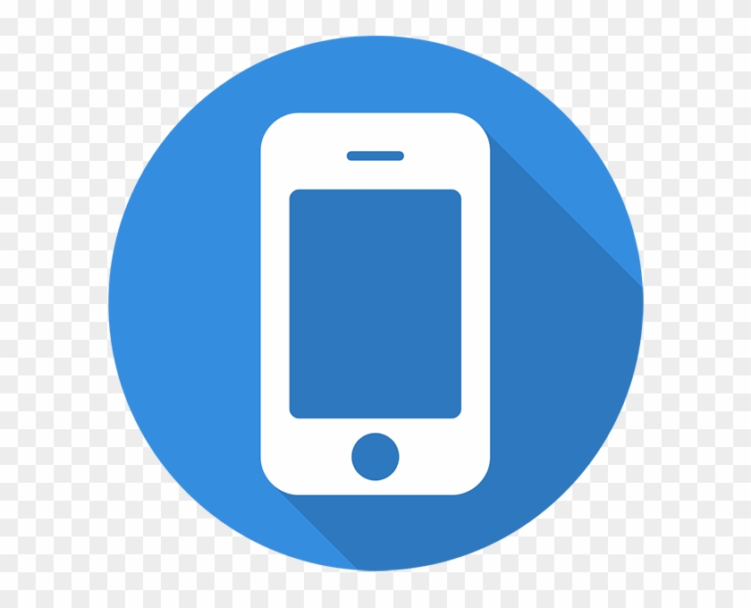 Work From Your Smartphone Or - Mobile Phones Blue Icon Png