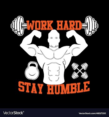 work hard stay humble- gym t shirt