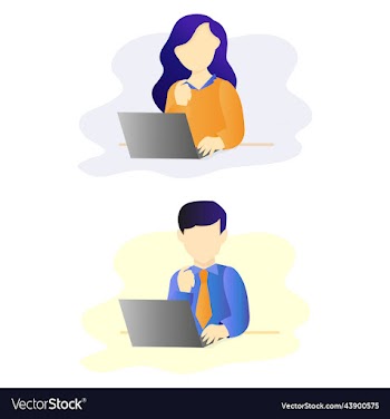 work in office professional worker in suit typing