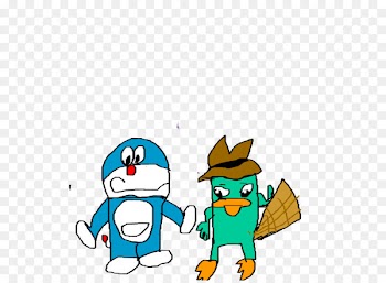Work of art Perry the Platypus - doraemon 