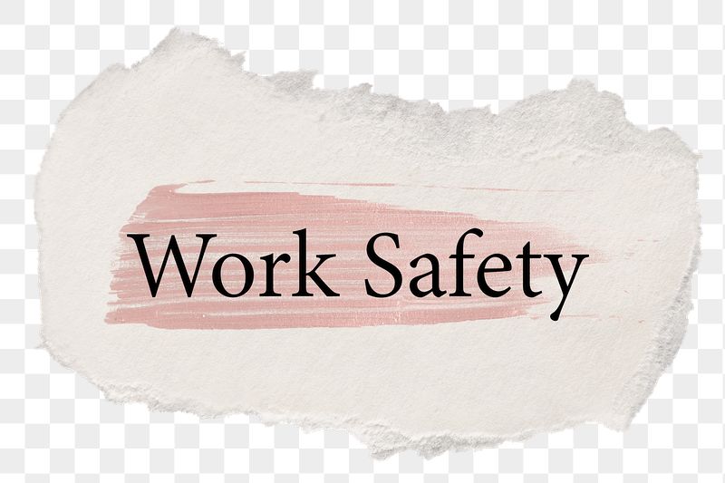 Work safety png word sticker | Free PNG - rawpixel