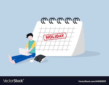workaholic concept man spending holiday for work
