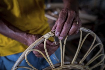 Worker weaving rattan goods, agriculture | Free Photo - rawpixel