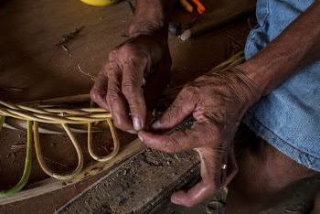 Worker weaving rattan goods, agriculture | Free Photo - rawpixel