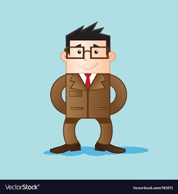 Worker with elegant clothes vector image