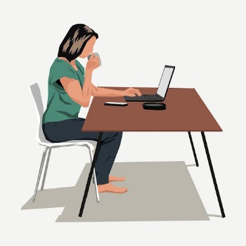 Working from home clipart, collage | Free PSD - rawpixel