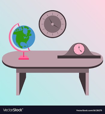 Workplace office cabinet comfortable place for vector image