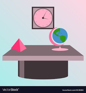 Workplace office cabinet comfortable place for vector image