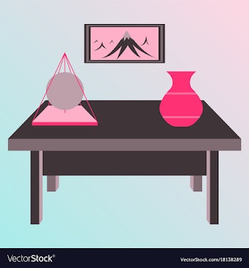 Workplace office cabinet comfortable place for vector image