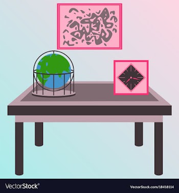 Workplace office cabinet comfortable place for vector image