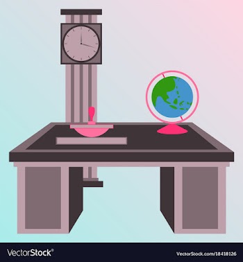 Workplace office cabinet comfortable place for vector image
