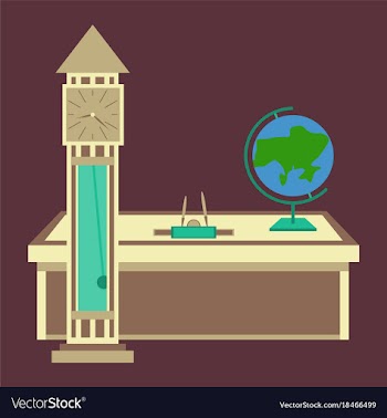 Workplace office cabinet comfortable place for vector image