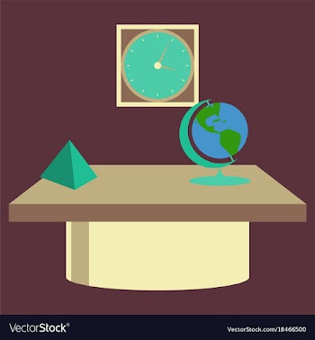Workplace office cabinet comfortable place for vector image