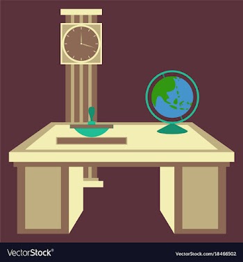 Workplace office cabinet comfortable place for vector image