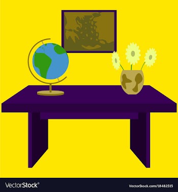 Workplace office cabinet comfortable place for vector image