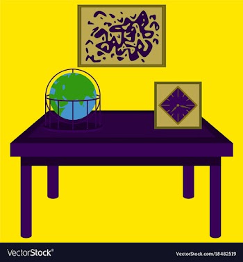 Workplace office cabinet comfortable place for vector image