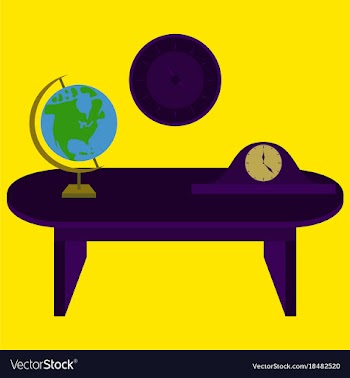 Workplace office cabinet comfortable place for vector image