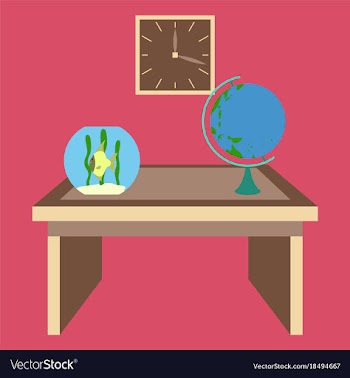 Workplace office cabinet comfortable place for vector image