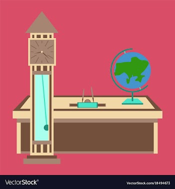 Workplace office cabinet comfortable place for vector image