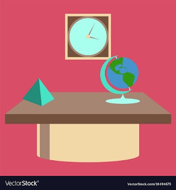 Workplace office cabinet comfortable place for vector image