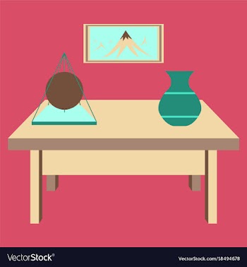 Workplace office cabinet comfortable place for vector image