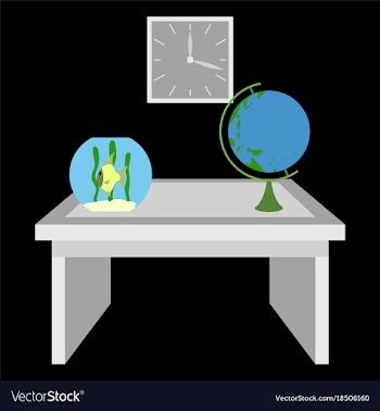 Workplace office cabinet comfortable place for vector image