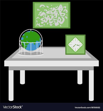 Workplace office cabinet comfortable place for vector image