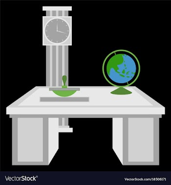 Workplace office cabinet comfortable place for vector image