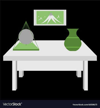Workplace office cabinet comfortable place for vector image