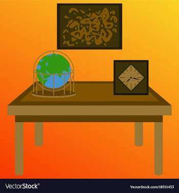 Workplace office cabinet comfortable place for vector image