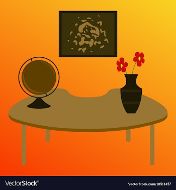 Workplace office cabinet comfortable place for vector image
