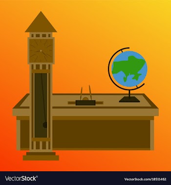 Workplace office cabinet comfortable place for vector image