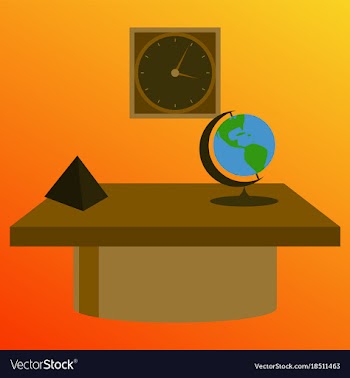Workplace office cabinet comfortable place for vector image