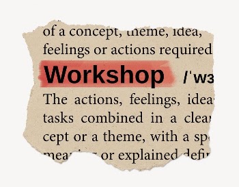 Workshop ripped dictionary, editable word | Free PSD - rawpixel