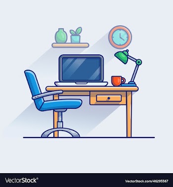 workspace cartoon