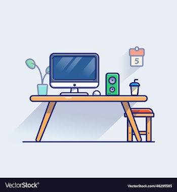 workspace cartoon