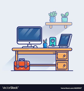 workspace cartoon