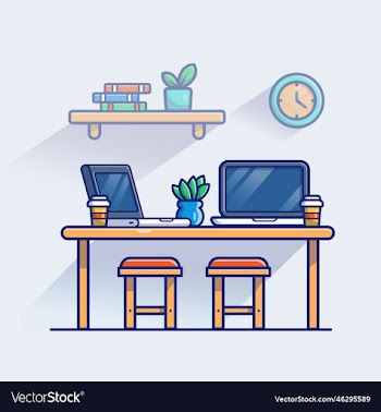workspace cartoon