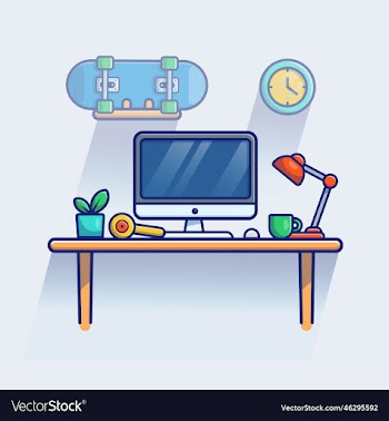 workspace cartoon