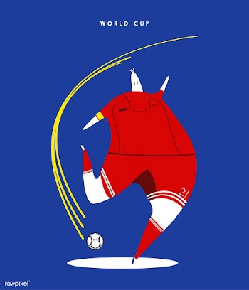 World cup concept soccer player illustration | Free stock vector - 457339