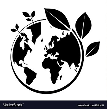 World environment day icon on white background vector image