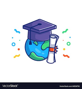 world graduation hat and bachelor certificates