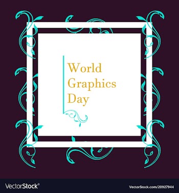 World graphic day design flat style vector image