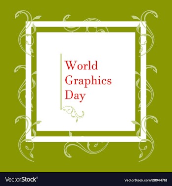 World graphic day design flat style vector image