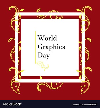World graphic day design flat style vector image