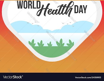 World health day banner vector image