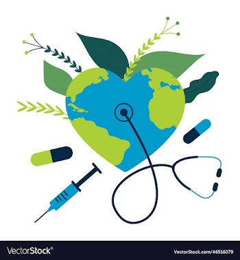 world health day with heart shaped