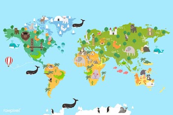 World landmarks and animals | Free stock vector - 44824