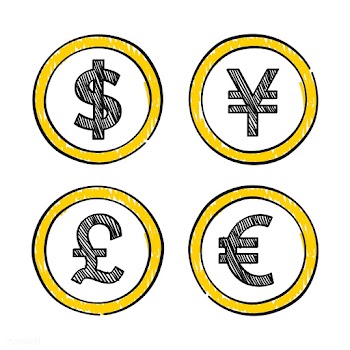 World leading global currencies illustration | Free stock vector - 472106
